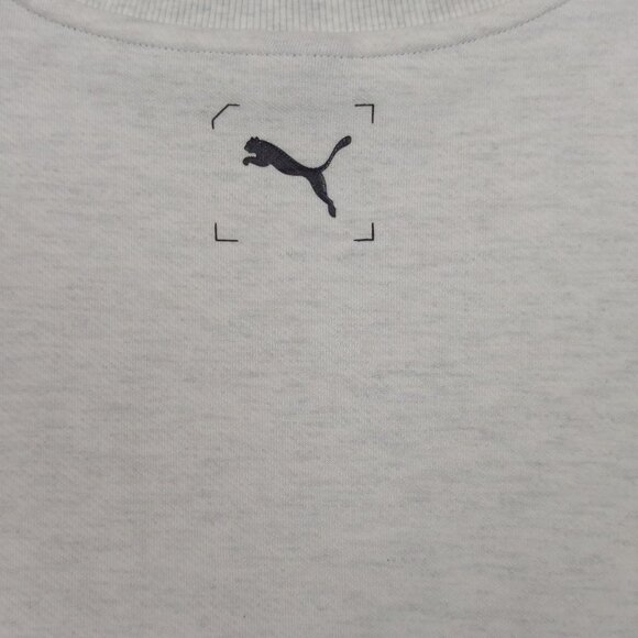 PUMA‎ Women's Crewneck Gray Black Sweatshirt XL Long Sleeve Pullover Athletic - Picture 4 of 11